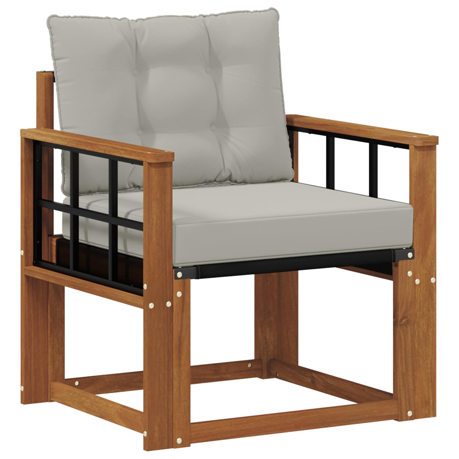 Buiten bankenset Massief Acaciahout en Textilene image 2