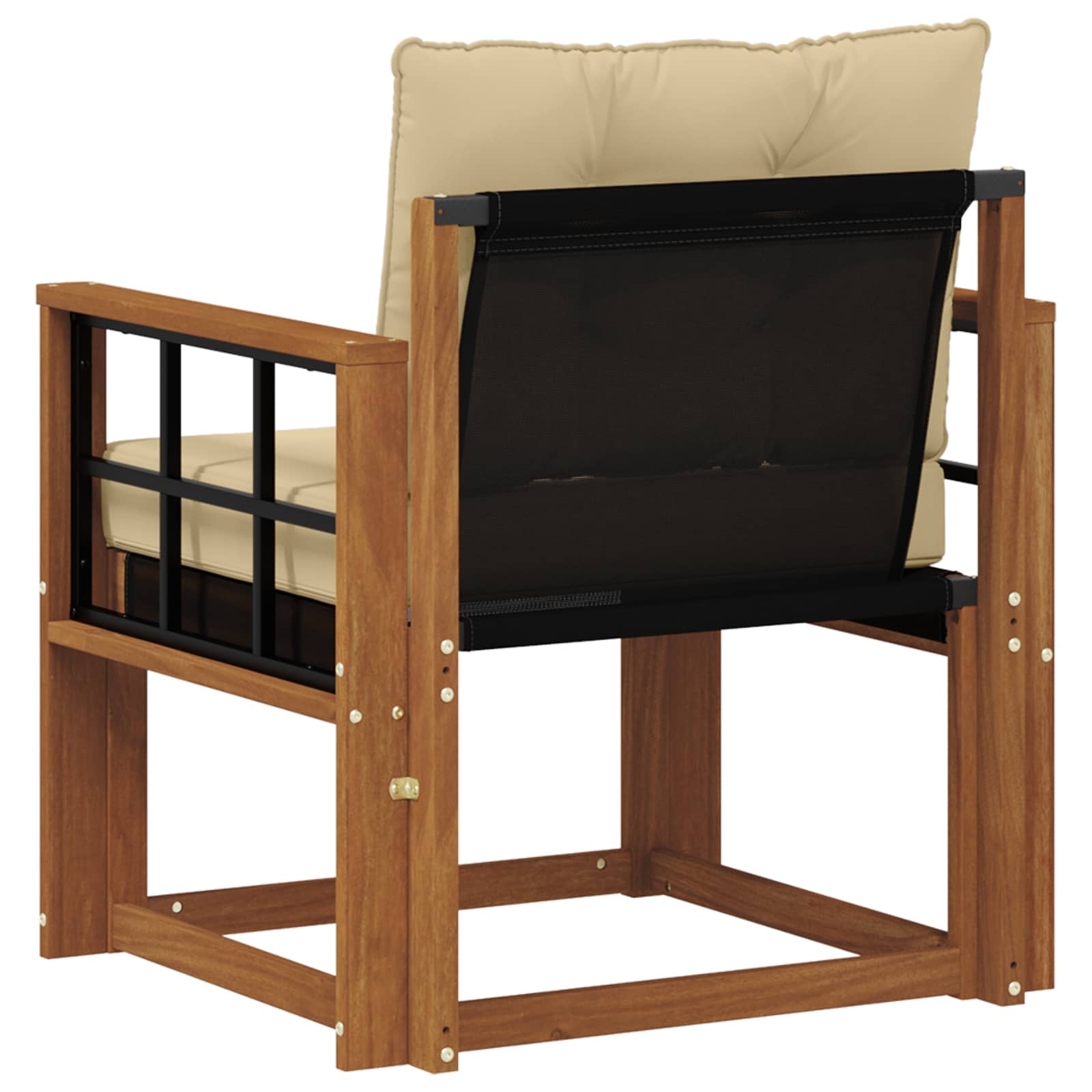 Tuinbank Massief Acaciahout en Textilene Naturel image 7