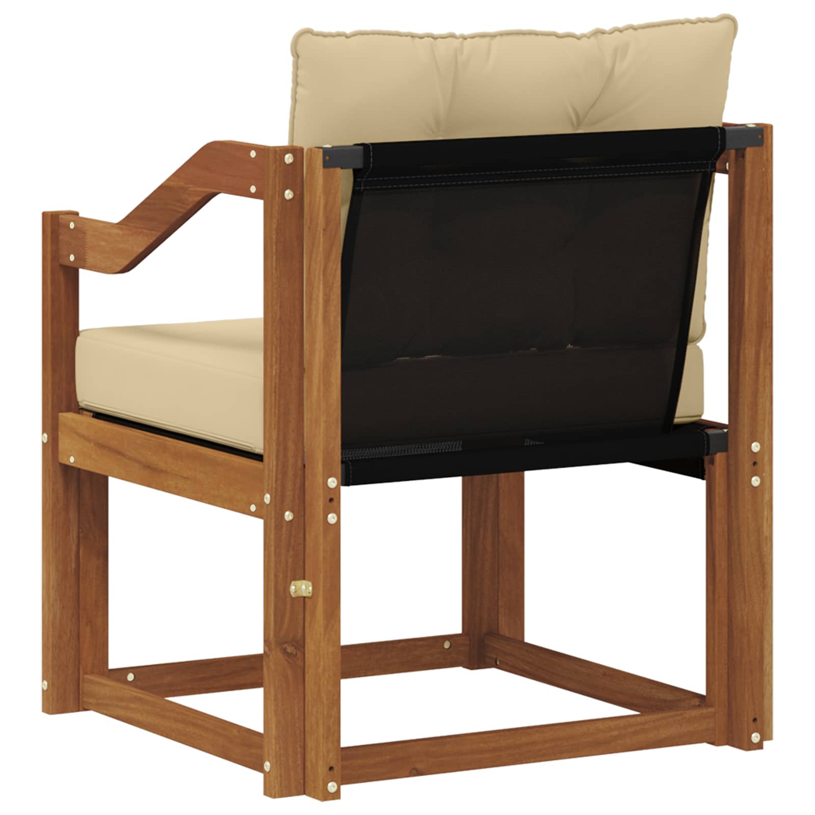 Tuinbank Massief Acaciahout en Textilene Naturel image 7