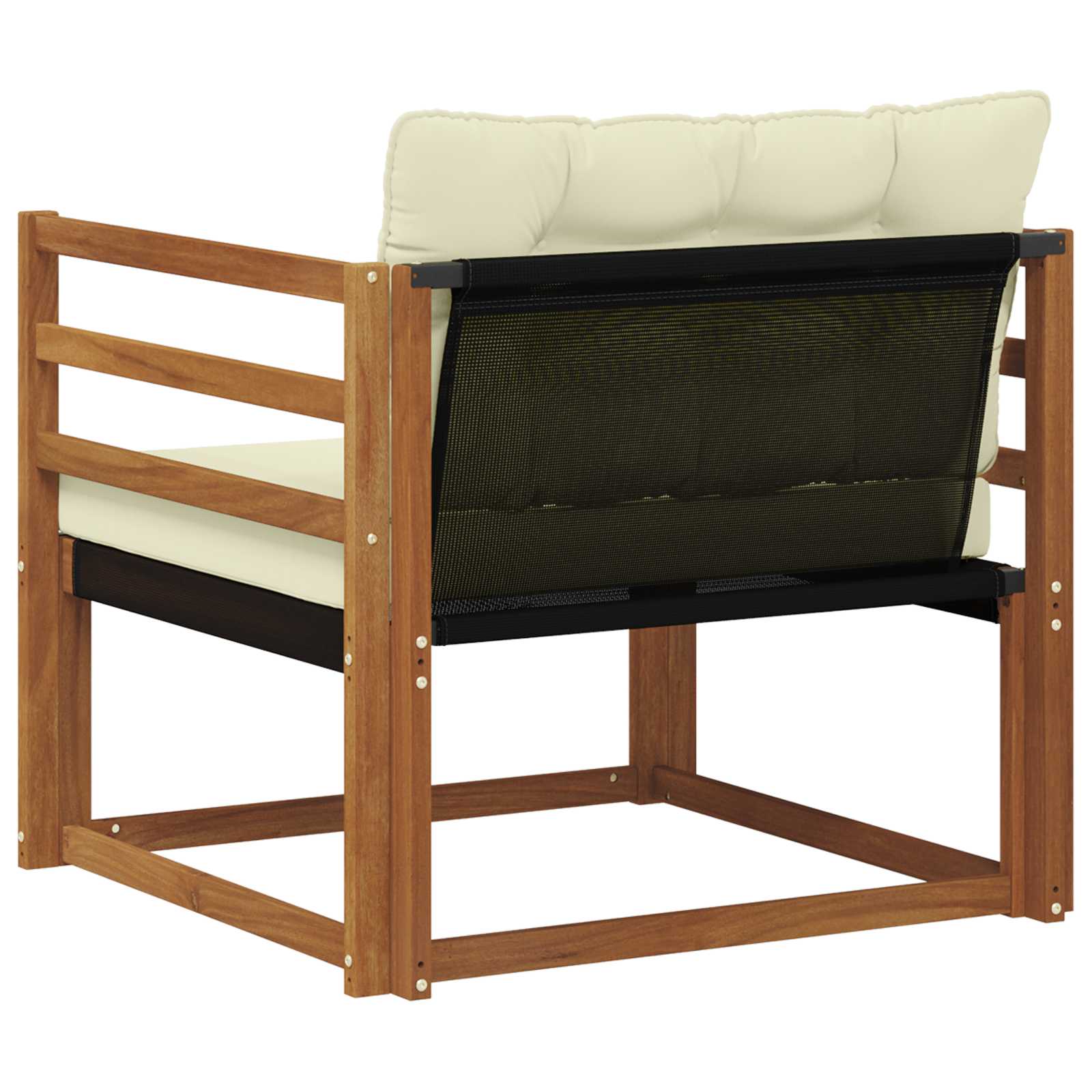 Buiten bankenset Massief Acaciahout en Textilene Naturel image 7