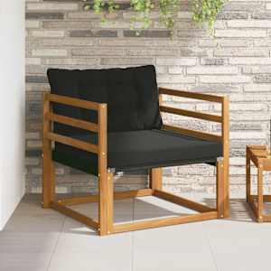 Zunanja garnitura za sedenje Masivno akacijevo les in Textilene