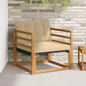 Zunanja garnitura za sedenje Masivno akacijevo les in Textilene