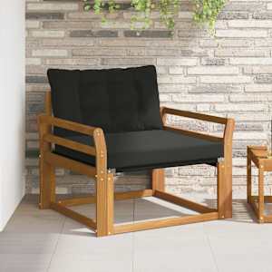 Zunanja garnitura za sedenje Masivno akacijevo les in Textilene