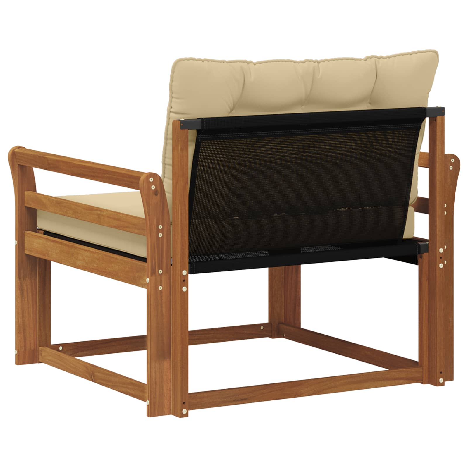 Zunanja garnitura za sedenje Masivno akacijevo les in Textilene - slika 7