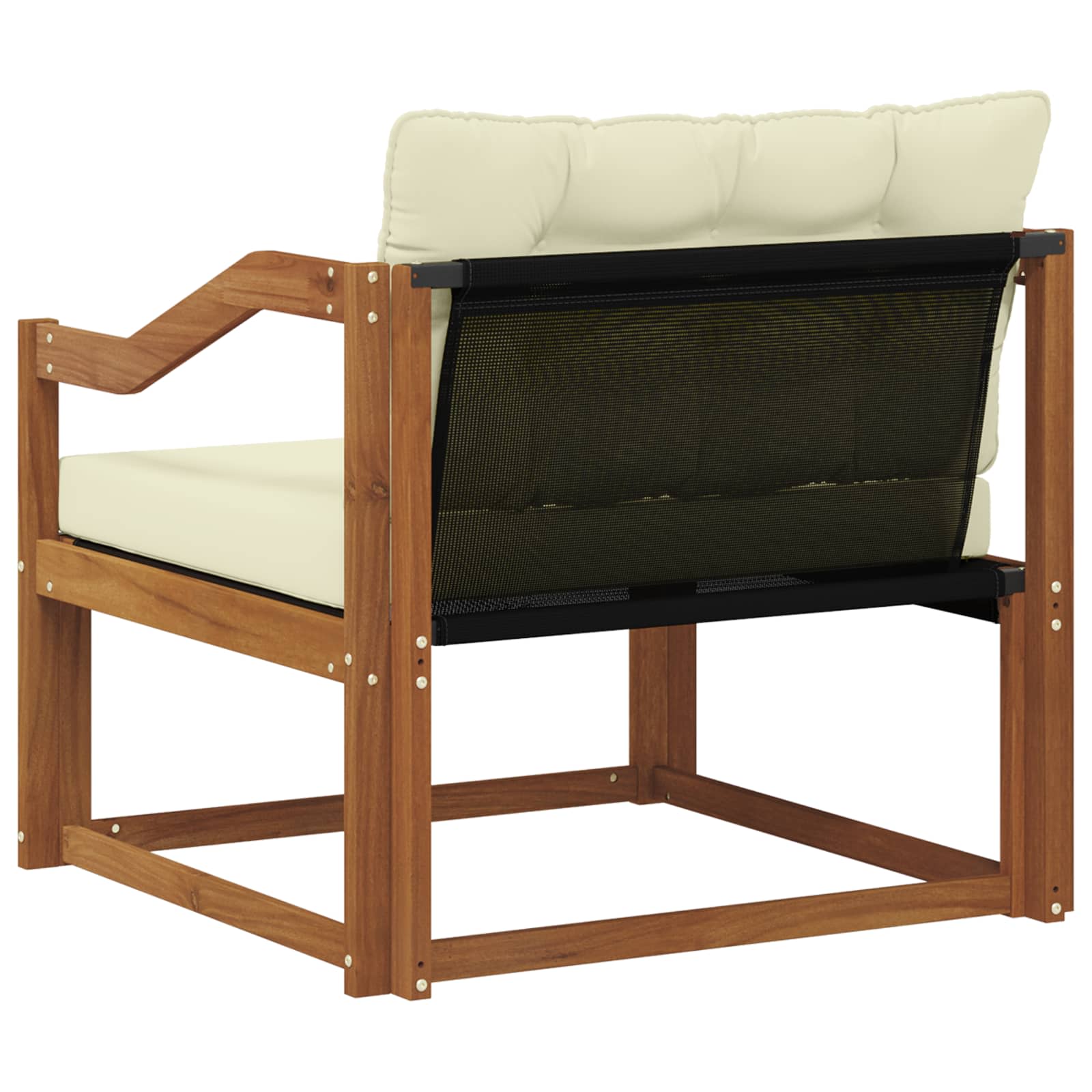 Buiten bankenset Massief Acaciahout en Textilene Naturel image 7