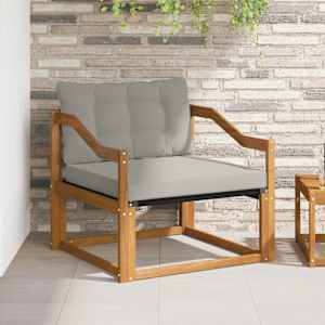 Zunanja garnitura za sedenje Masivno akacijevo les in Textilene