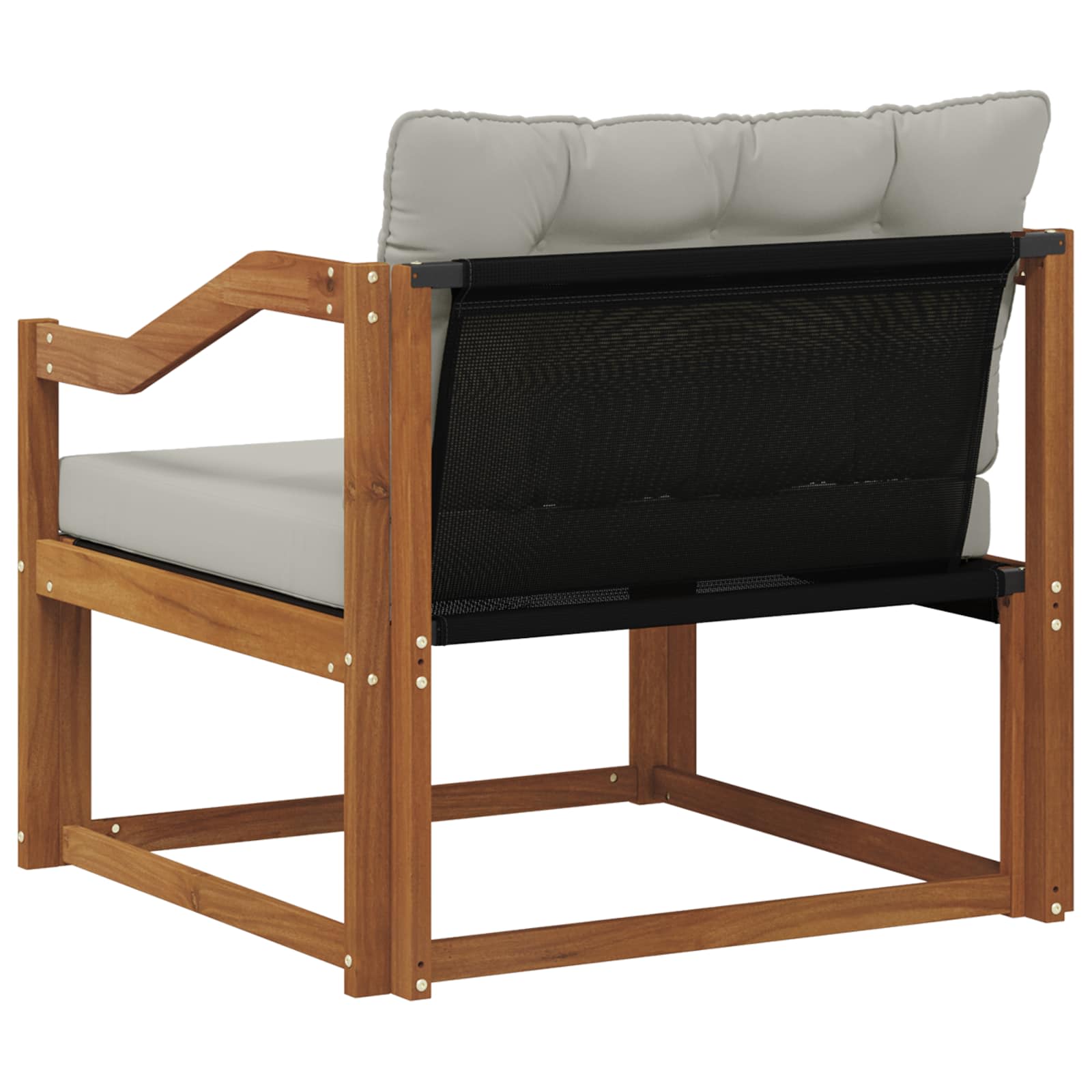 Buiten bankenset Massief Acaciahout en Textilene Naturel image 7