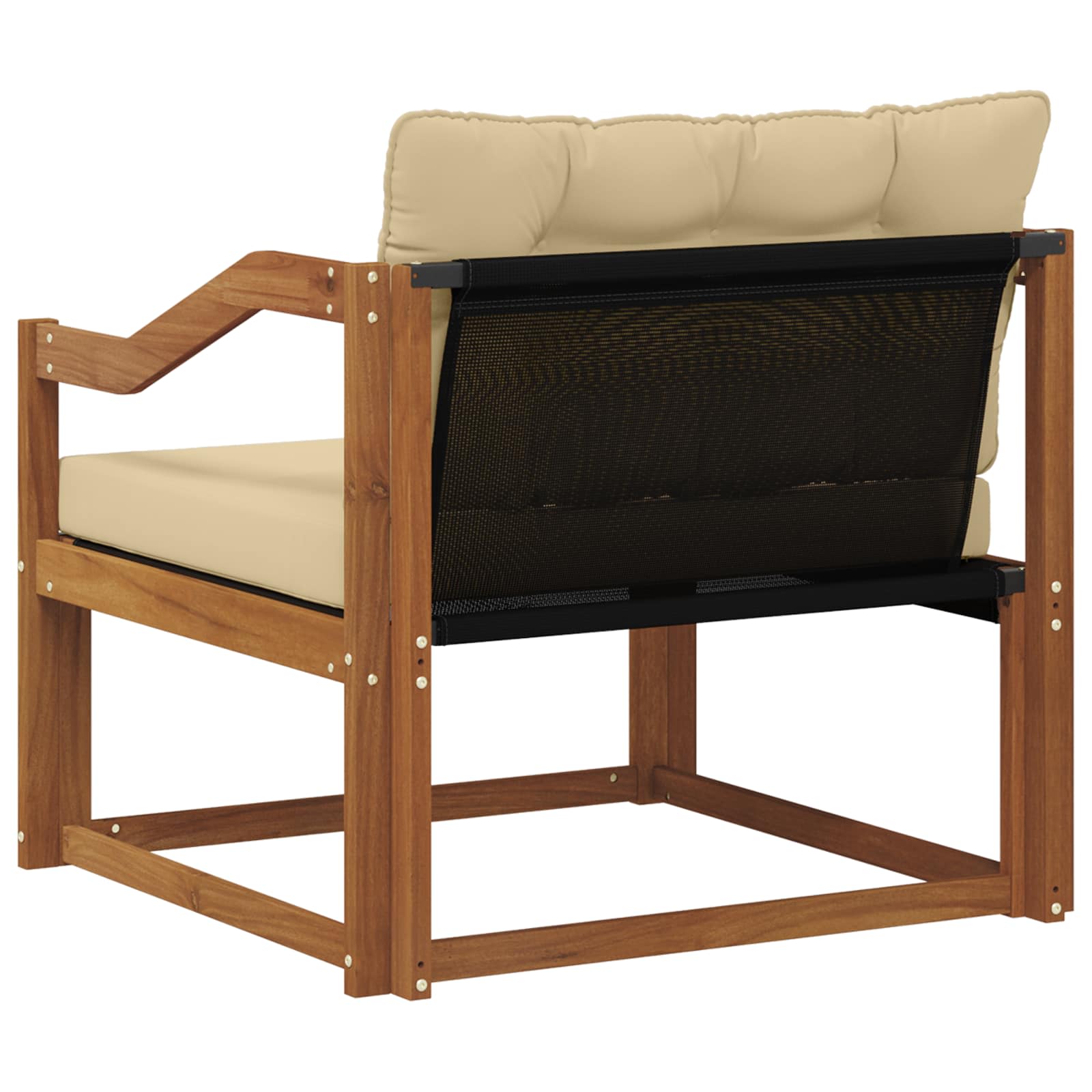 Zunanja garnitura za sedenje Masivno akacijevo les in Textilene - slika 7