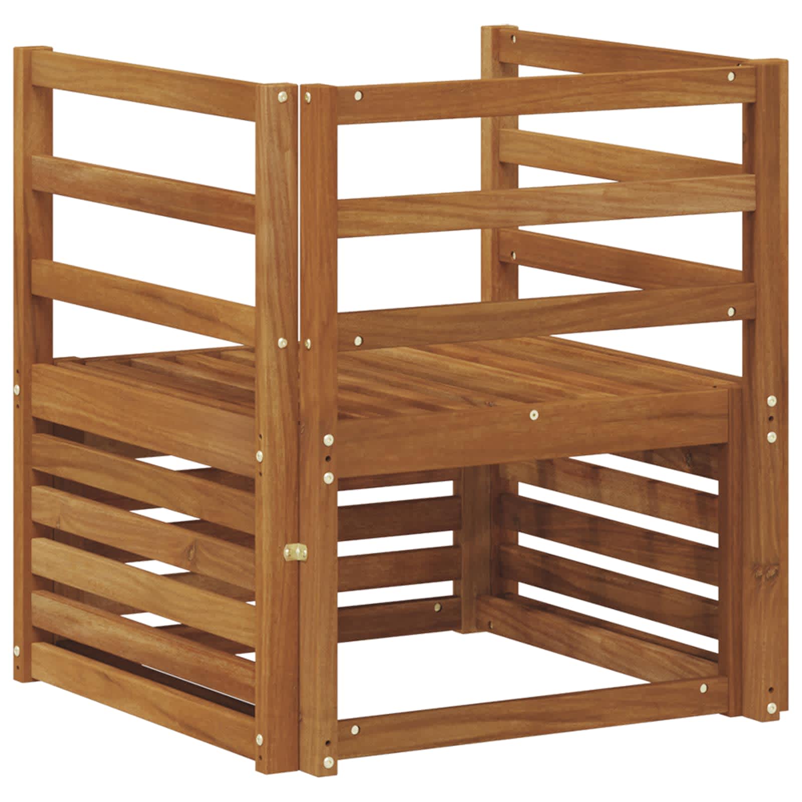 Buiten bankenset Naturel 67 x 63 x 73 cm Massief Acaciahout image 5