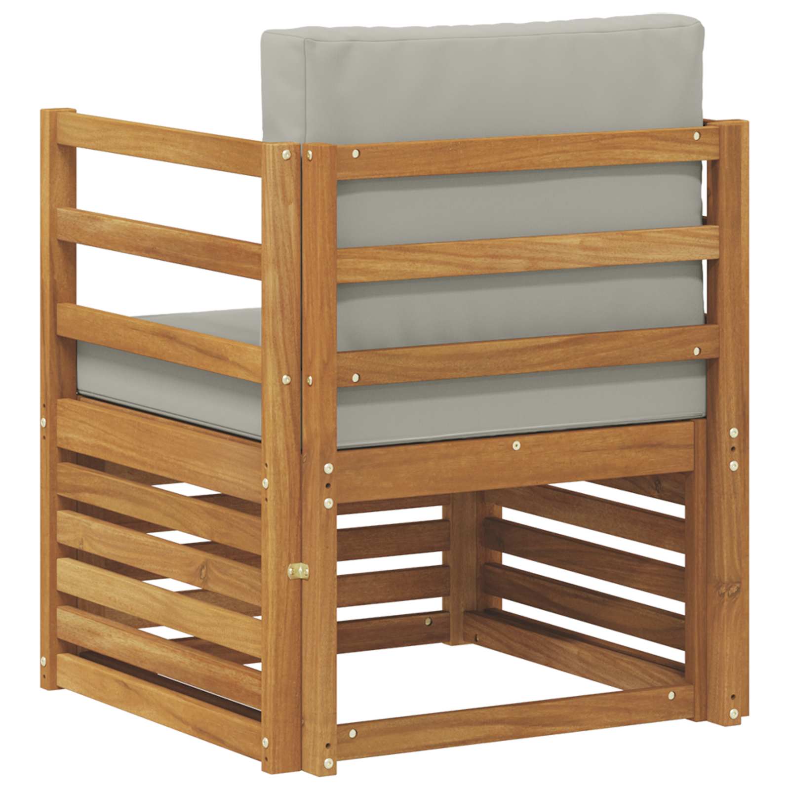 Buiten bankenset Massief Acaciahout en Polyester Naturel image 5