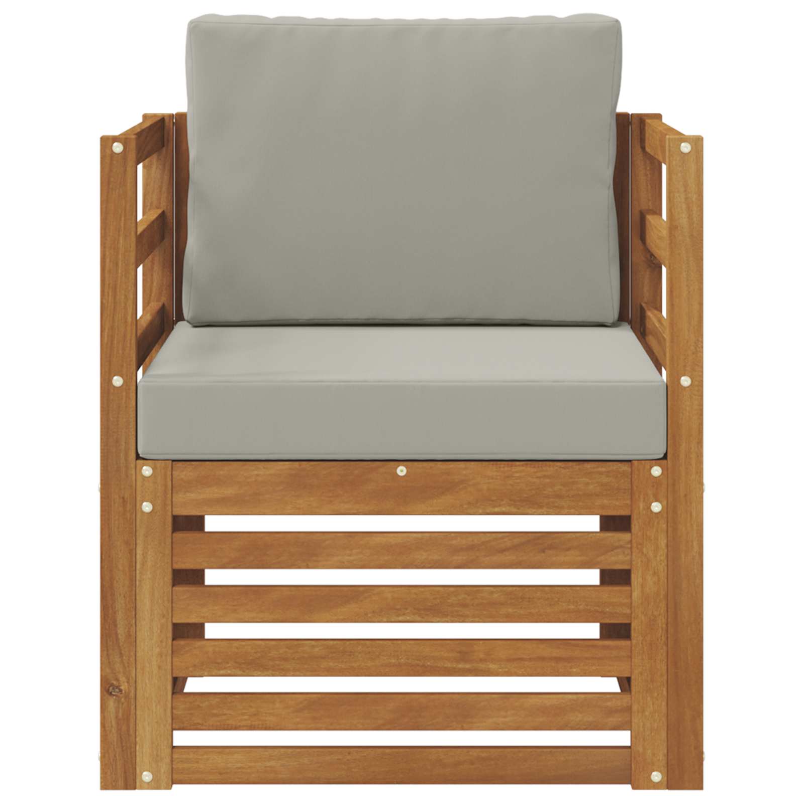 Thumbnail - vidaXL Outdoor-Sofagarnitur Massives Akazienholz und Polyester Natur