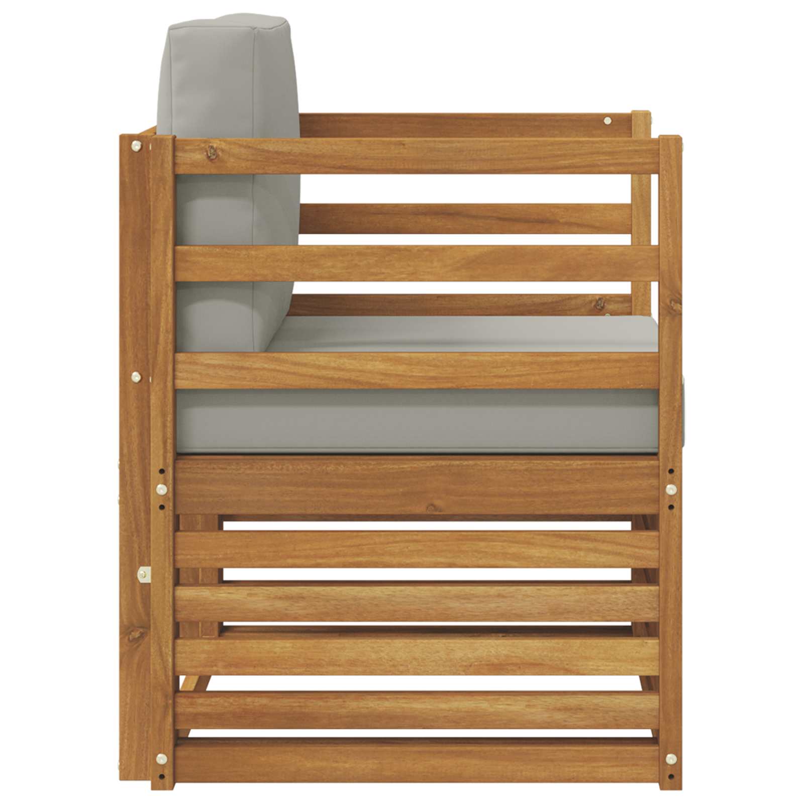 Buiten bankenset Massief Acaciahout en Polyester Naturel image 4