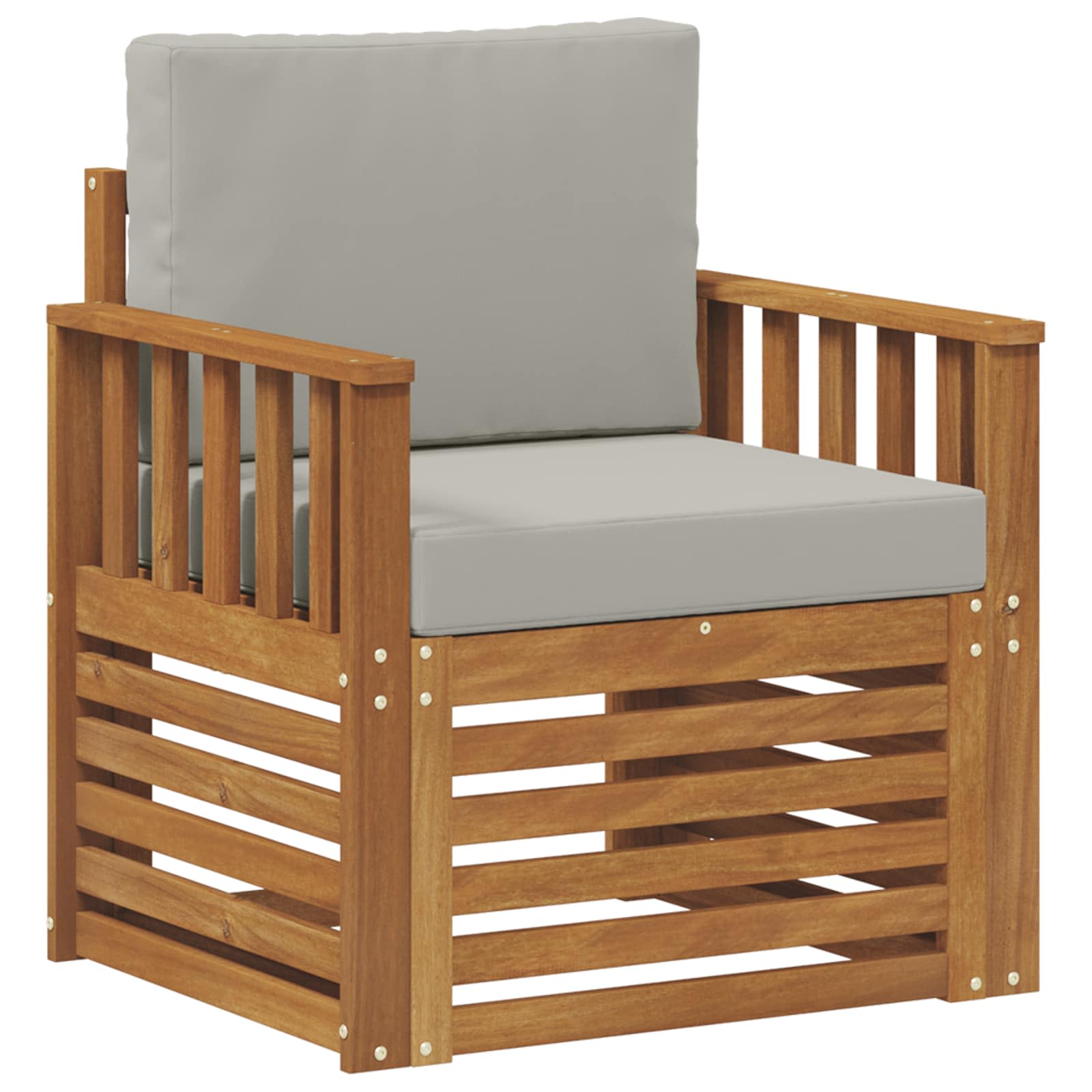 Zunanja garnitura za sedenje z blazino Naravna 71 x 63 x 73 cm - slika 2