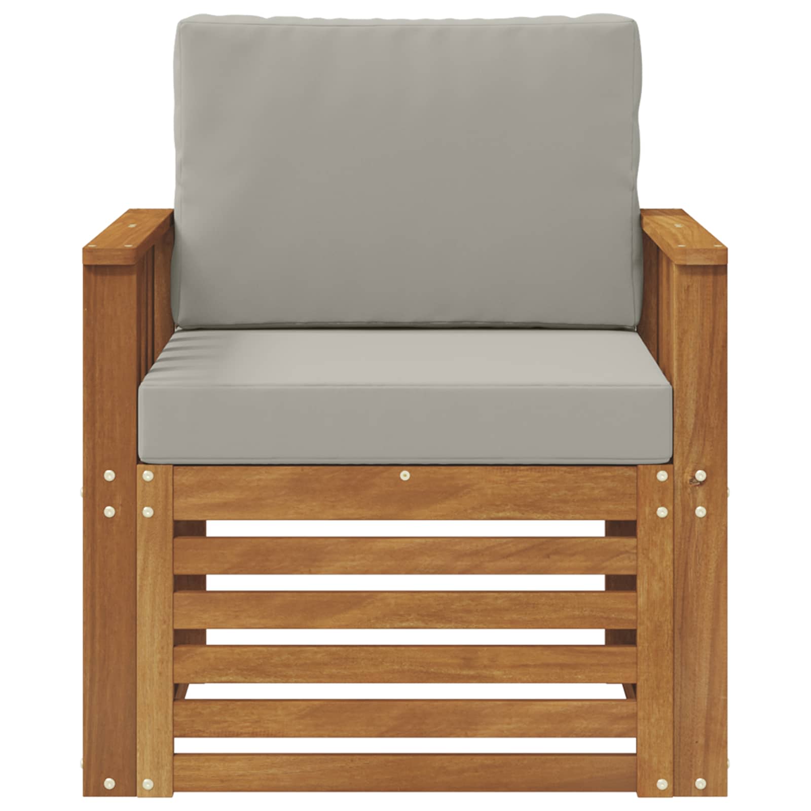 Zunanja garnitura za sedenje z blazino Naravna 71 x 63 x 73 cm - slika 3