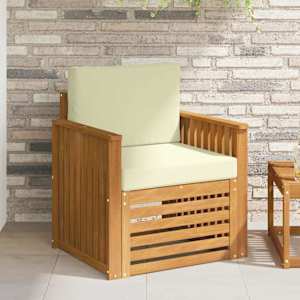 Zunanja garnitura za sedenje z blazino Naravna 71 x 63 x 73 cm