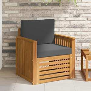 Zunanja garnitura za sedenje z blazino Naravna 71 x 63 x 73 cm