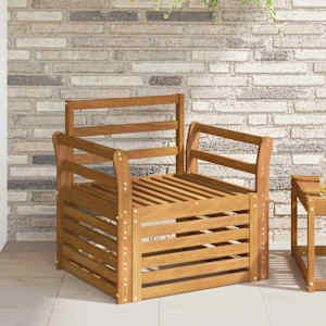 Zunanja garnitura za sedenje Naravna 75,5 x 63 x 73 cm