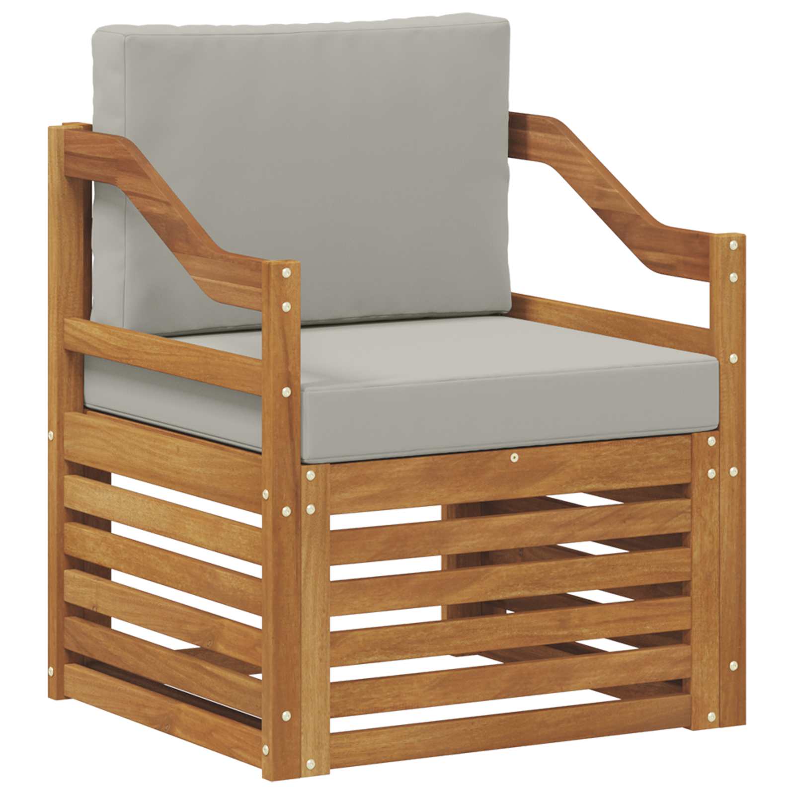 Thumbnail - vidaXL Outdoor-Sofagarnitur mit Kissen Natur 67 x 63 x 73 cm