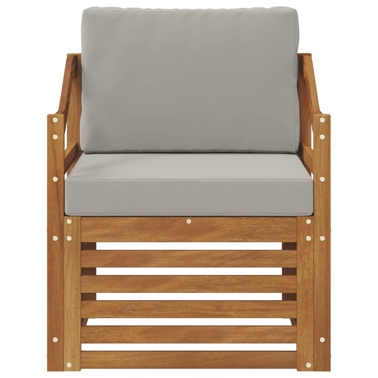 Thumbnail - vidaXL Outdoor-Sofagarnitur mit Kissen Natur 67 x 63 x 73 cm