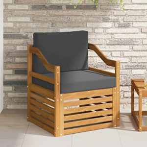 Zunanja garnitura za sedenje z blazino Naravna 67 x 63 x 73 cm