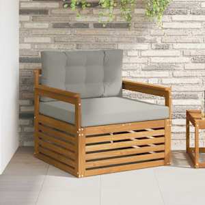 Zunanja garnitura za sedenje Masivno akacijevo les in poliester