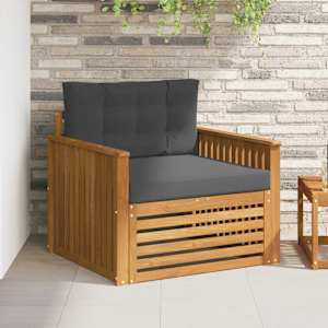 Zunanja garnitura za sedenje Masivno akacijevo les in poliester