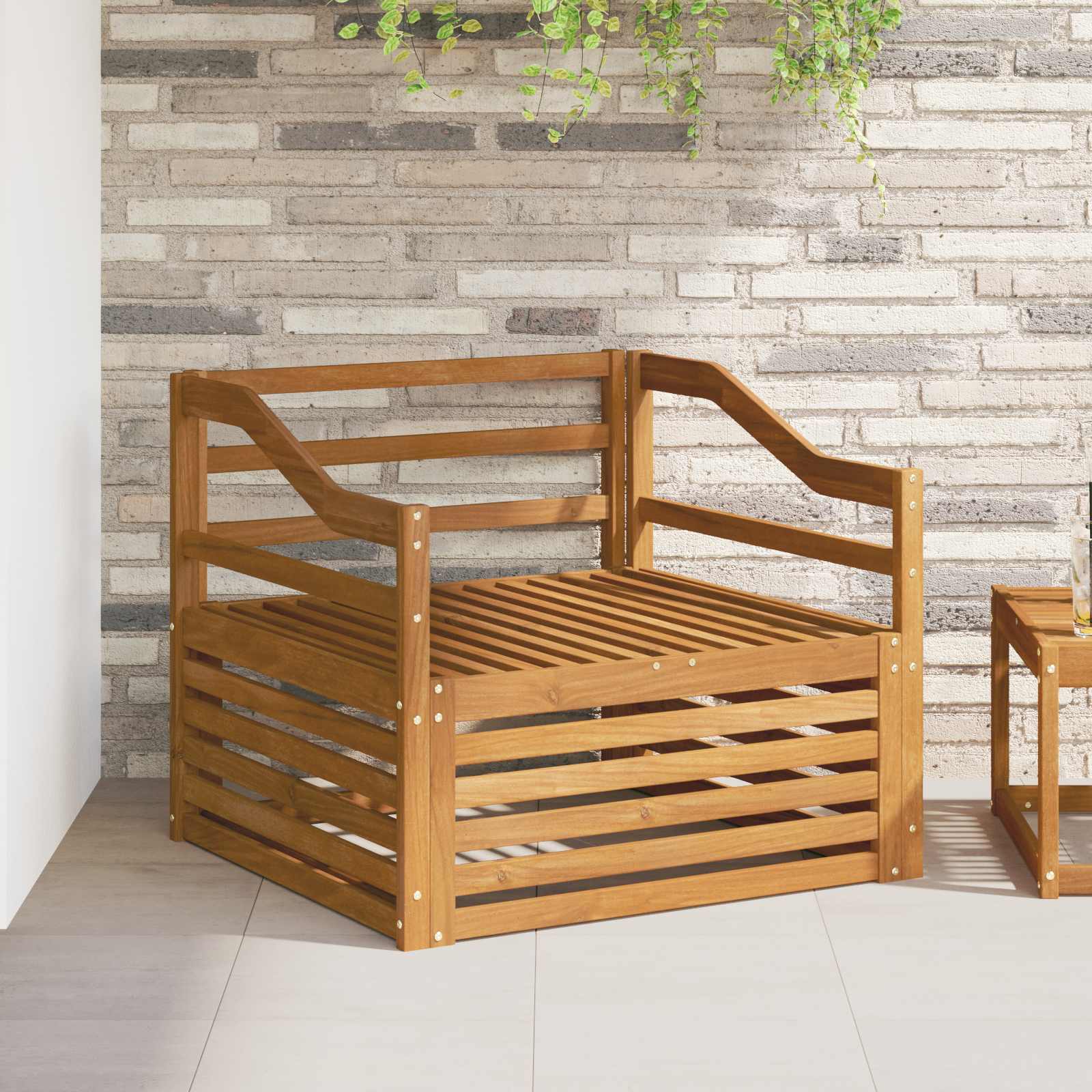 vidaXL Canapea de exterior natural