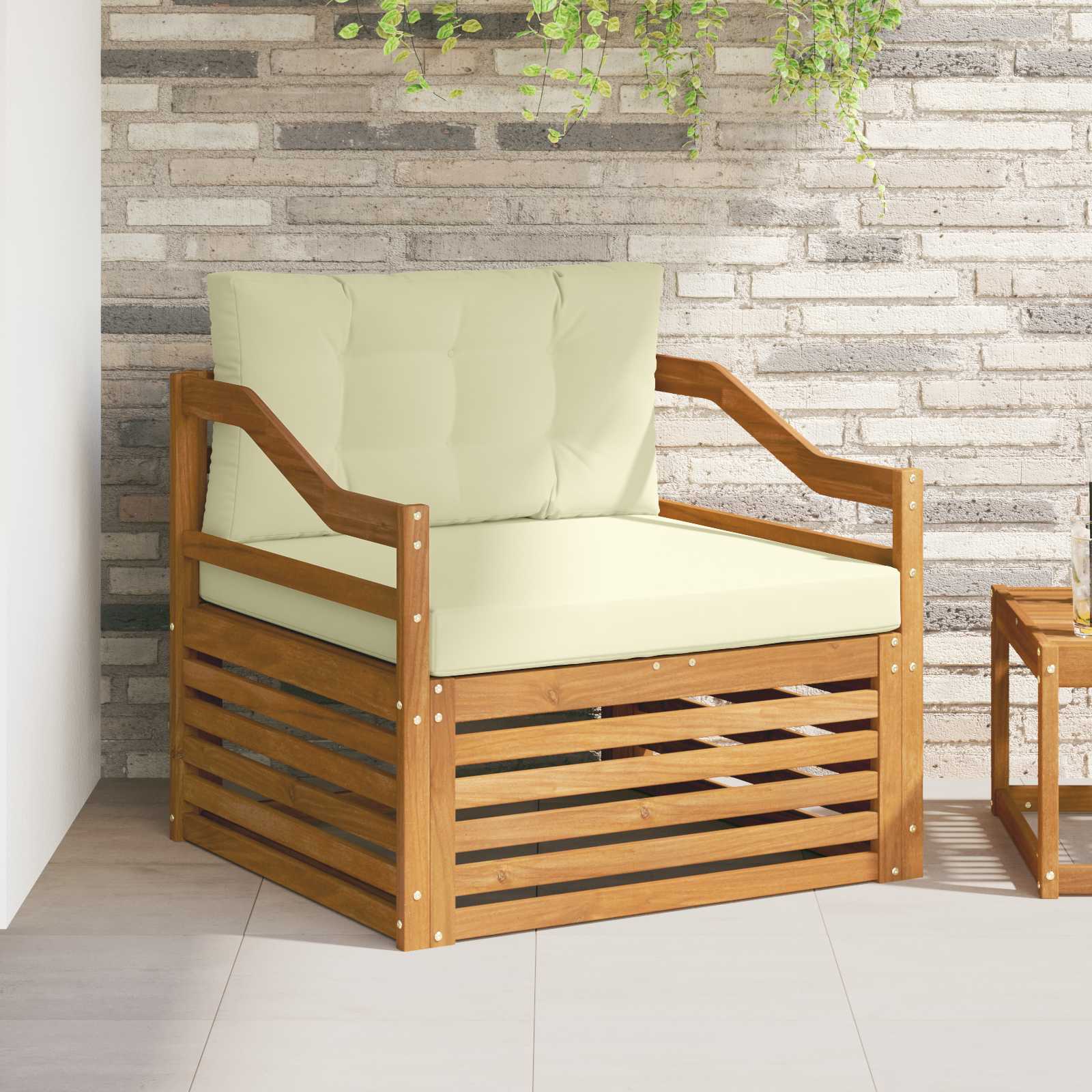 vidaXL Set de canapele de exterior Lemn Solid de Acacia natural