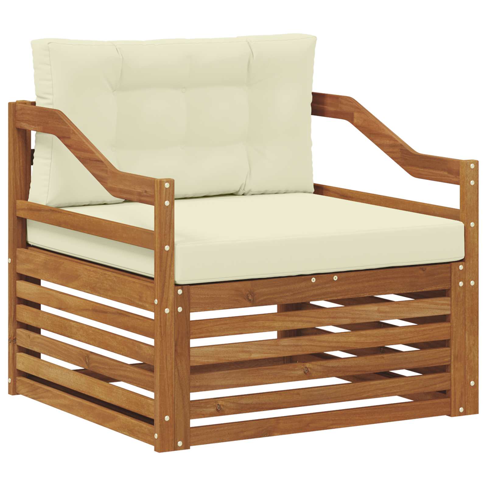 Buiten bankenset Massief Acaciahout Naturel image 2