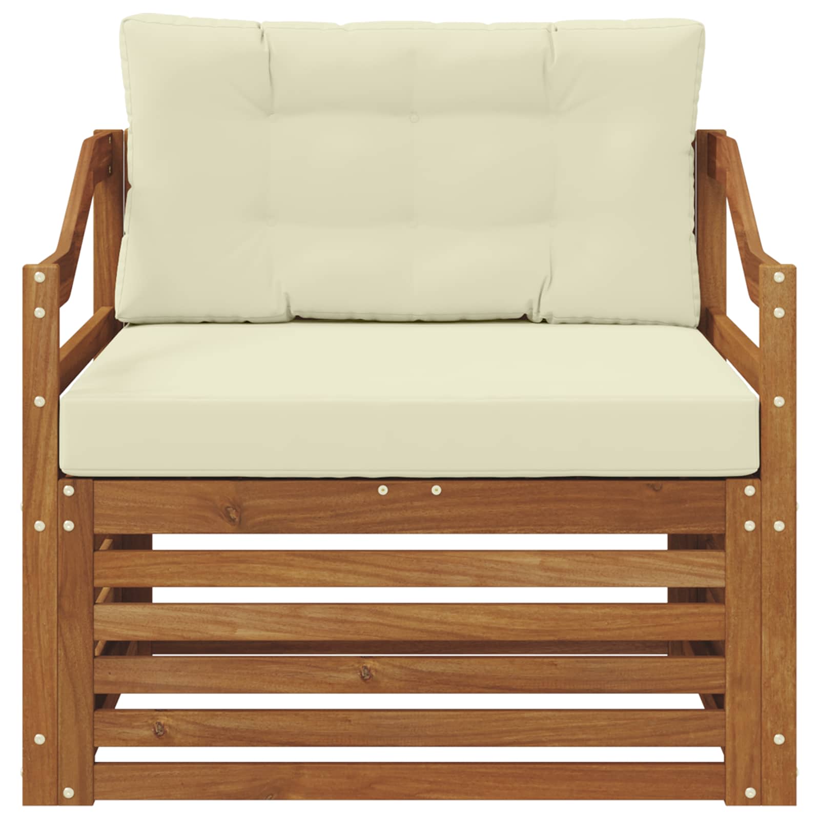 Buiten bankenset Massief Acaciahout Naturel image 3