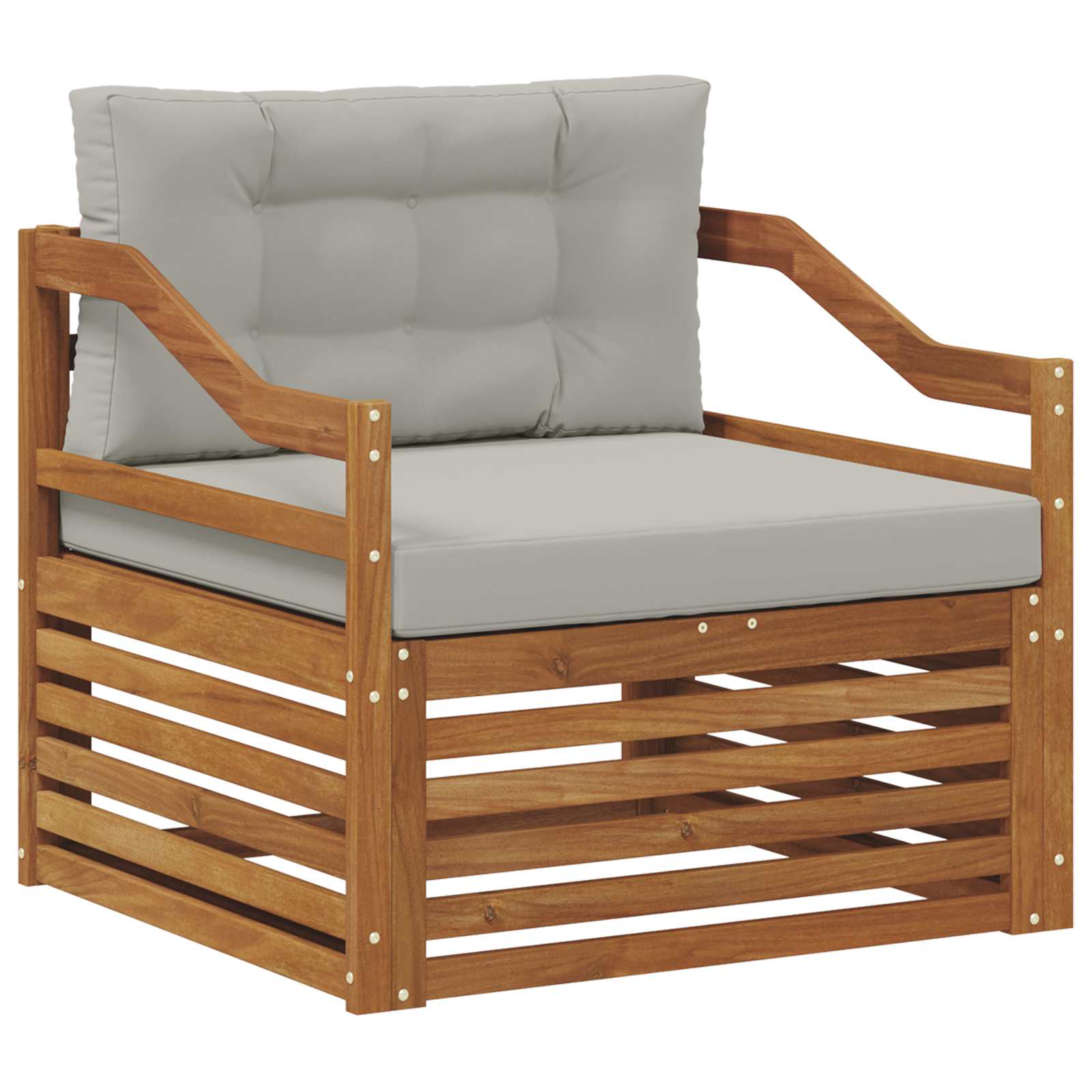 Buiten bankenset Massief Acaciahout Naturel image 2