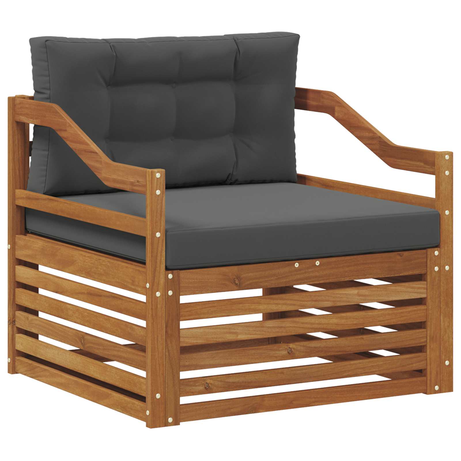 Buiten bankenset Massief Acaciahout Naturel image 2