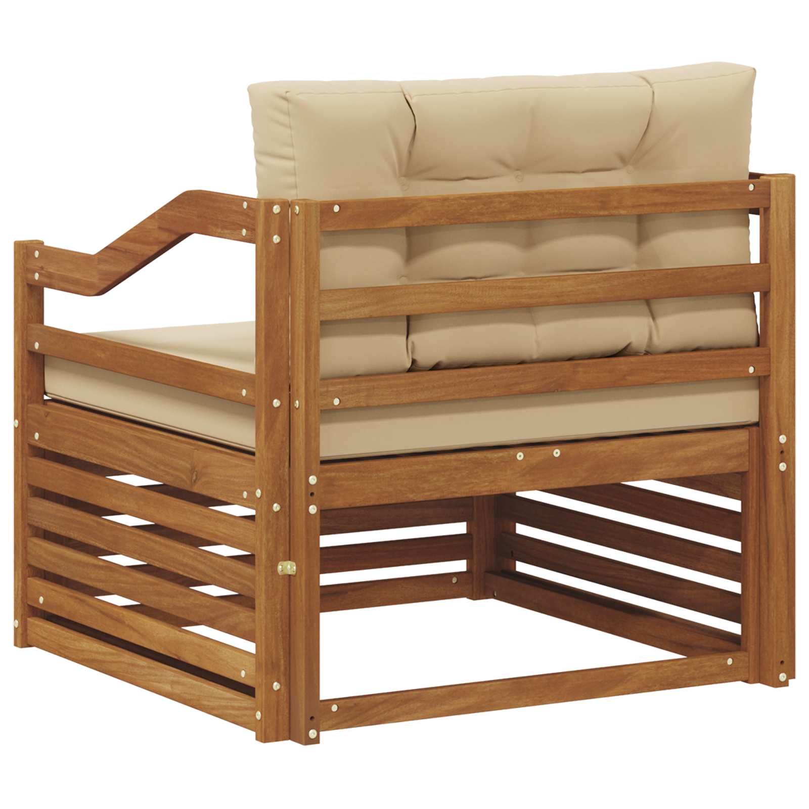 Buiten bankenset Massief Acaciahout Naturel image 5