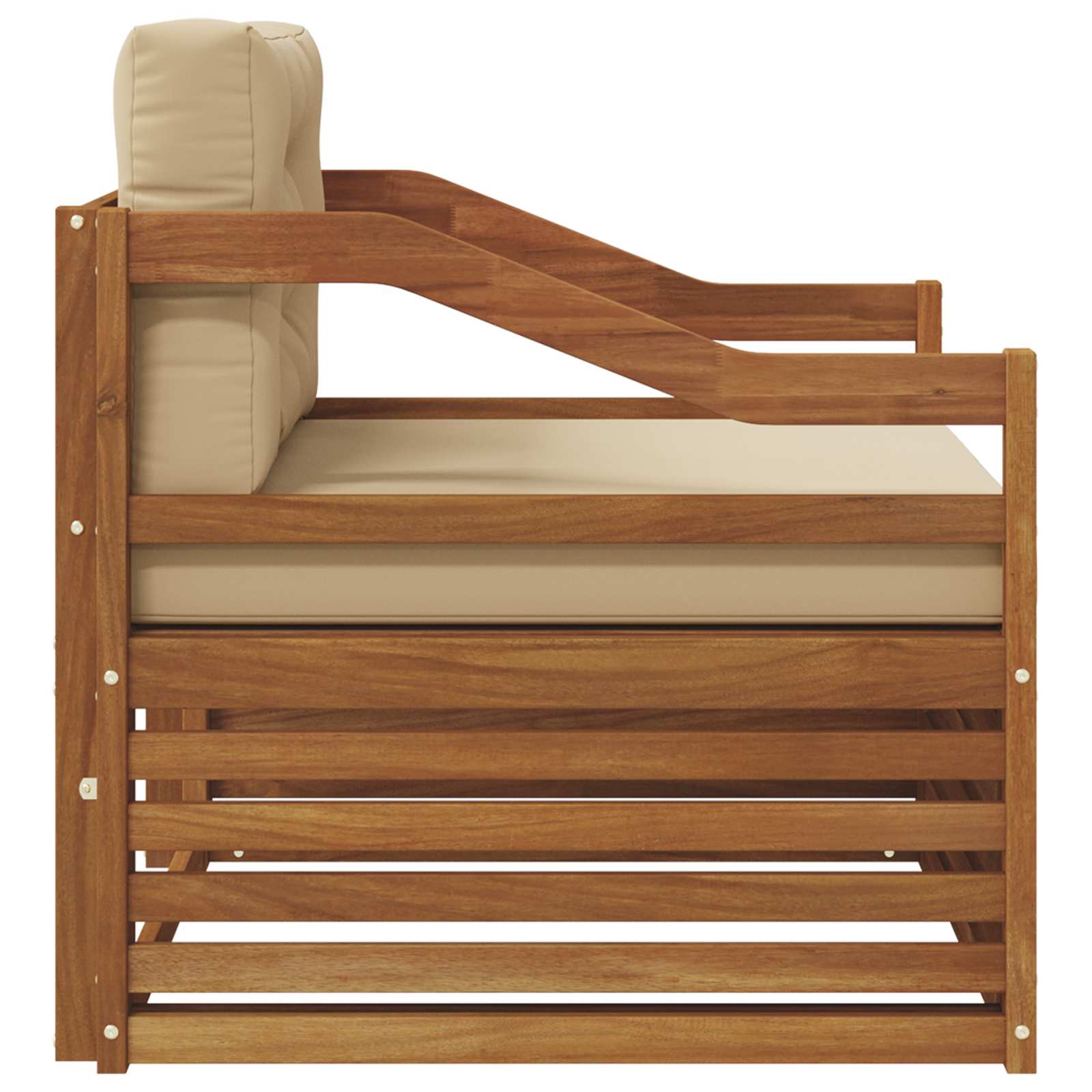 Buiten bankenset Massief Acaciahout Naturel image 4