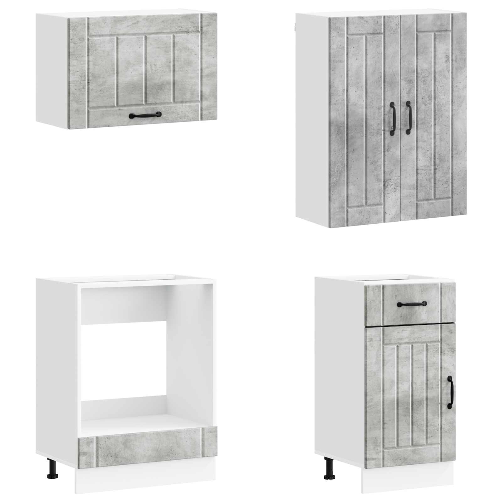 Keittiö Yksikkö LUCCA 8 pcs Betoninharmaa Tekninen puu - Image 4