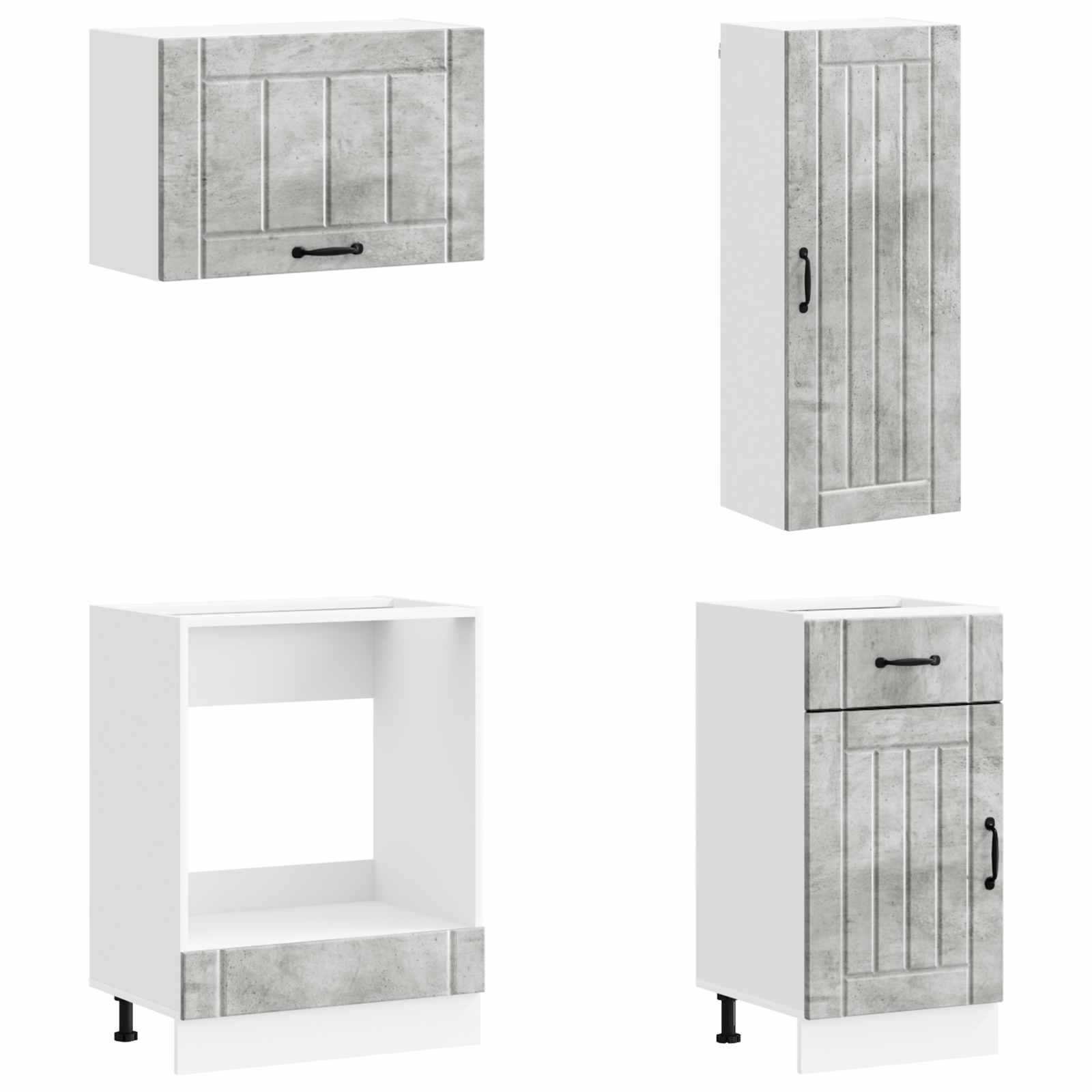 Keittiö Yksikkö LUCCA 8 pcs Betoninharmaa Tekninen puu - Image 4