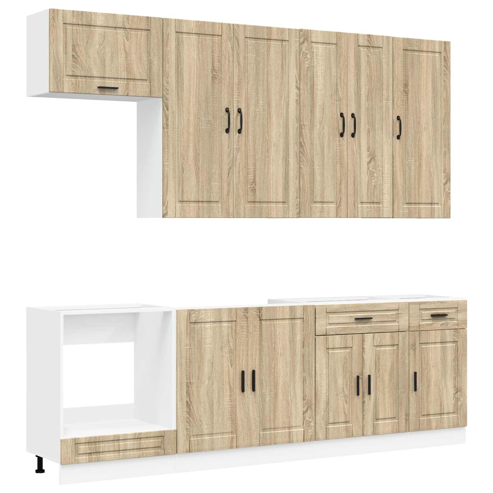 Keittiö Yksikkö PORTO 8 pcs Sonoma-tammi Tekninen puu - Image 2