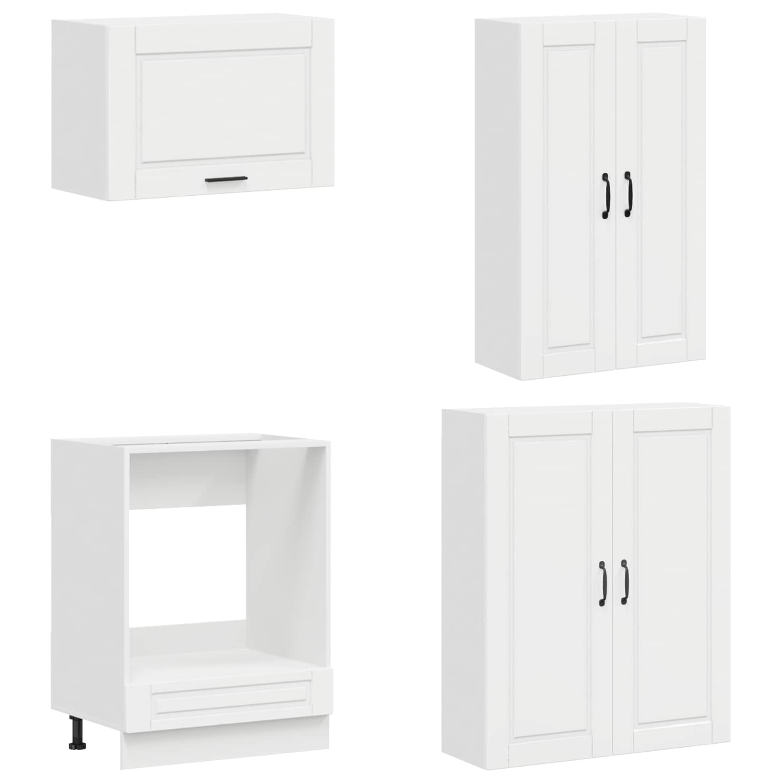 Keittiö Yksikkö PORTO 8 pcs Korkeakiiltoinen valkoinen - Image 4