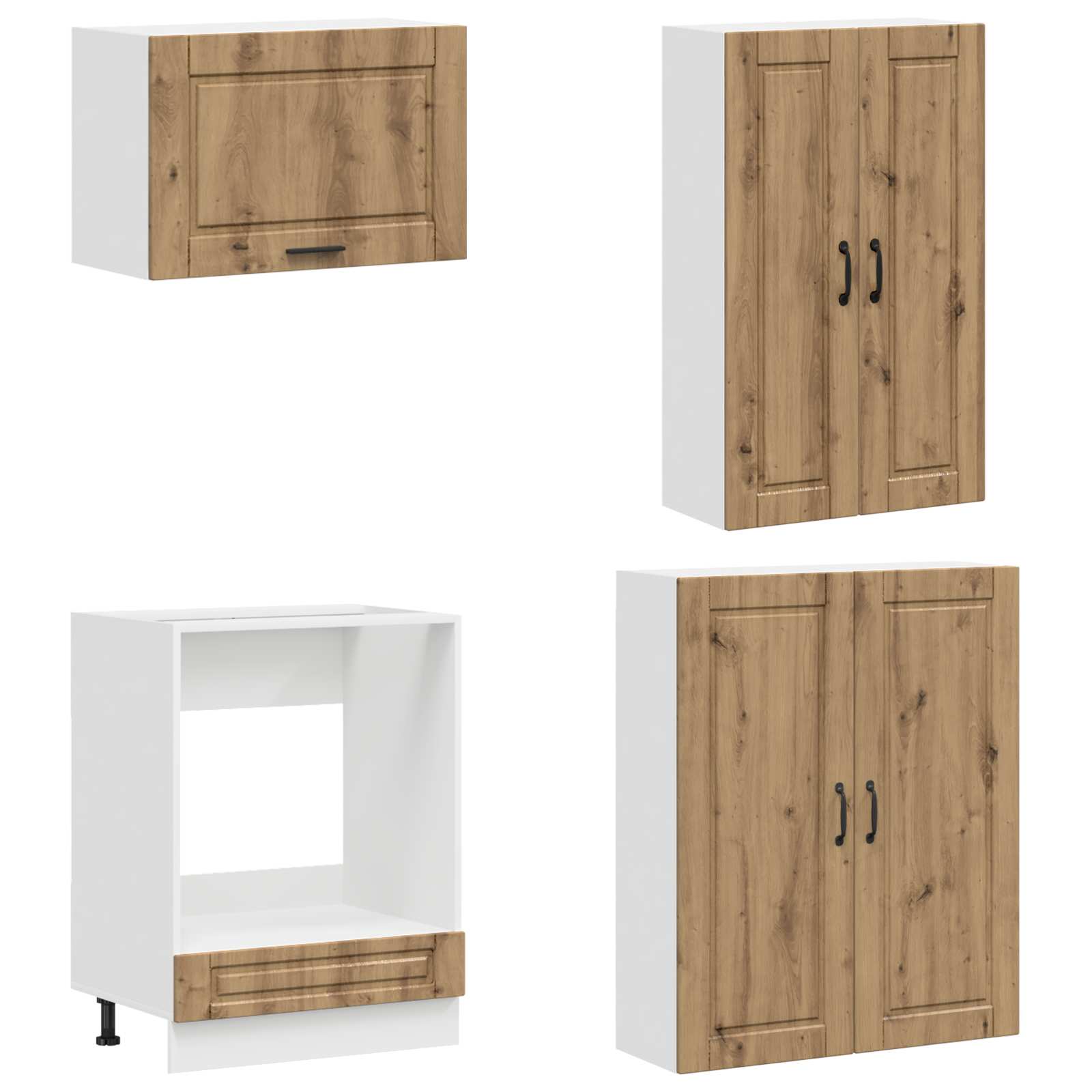 Keittiö Yksikkö PORTO 8 pcs Artisaanitammi Tekninen puu - Image 4