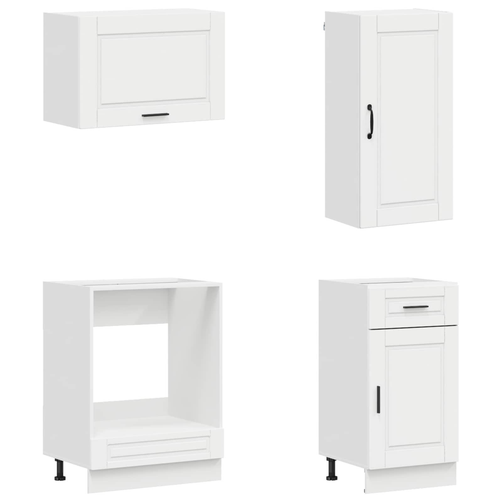 Keittiö Yksikkö PORTO 8 pcs Korkeakiiltoinen valkoinen - Image 4