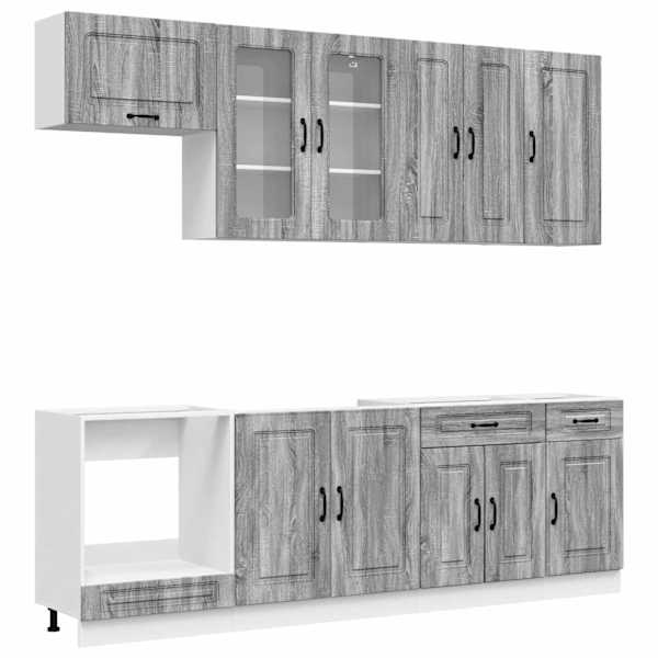 vidaXL K&ouml;&ouml;k &uuml;ksus KALMAR 8 tk Hall Sonoma Tehispuit