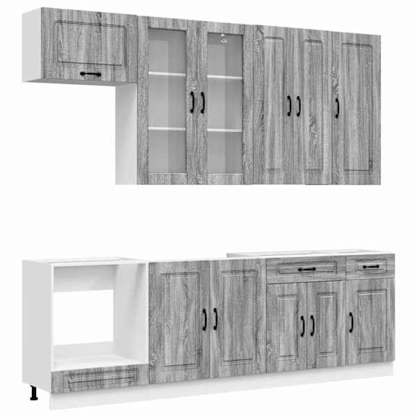 vidaXL K&ouml;&ouml;k &uuml;ksus KALMAR 8 tk Hall Sonoma Tehispuit