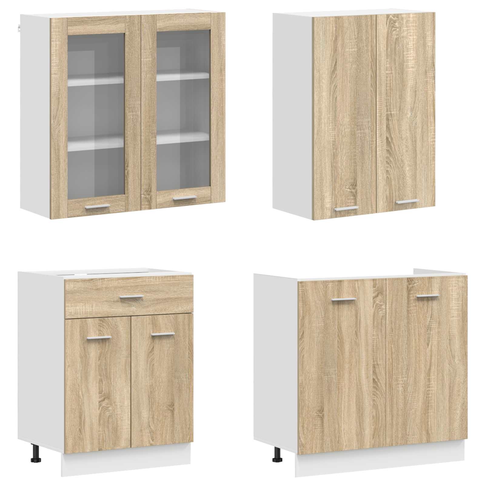 Keittiö Yksikkö LYON 8 pcs Sonoma-tammi Tekninen puu - Image 3
