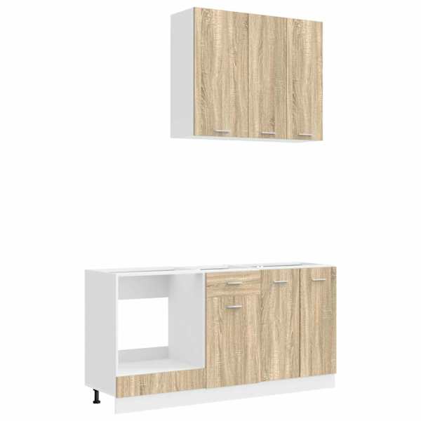 vidaXL K&ouml;&ouml;k &uuml;ksus LYON 5 tk Sonoma tamm Tehispuit