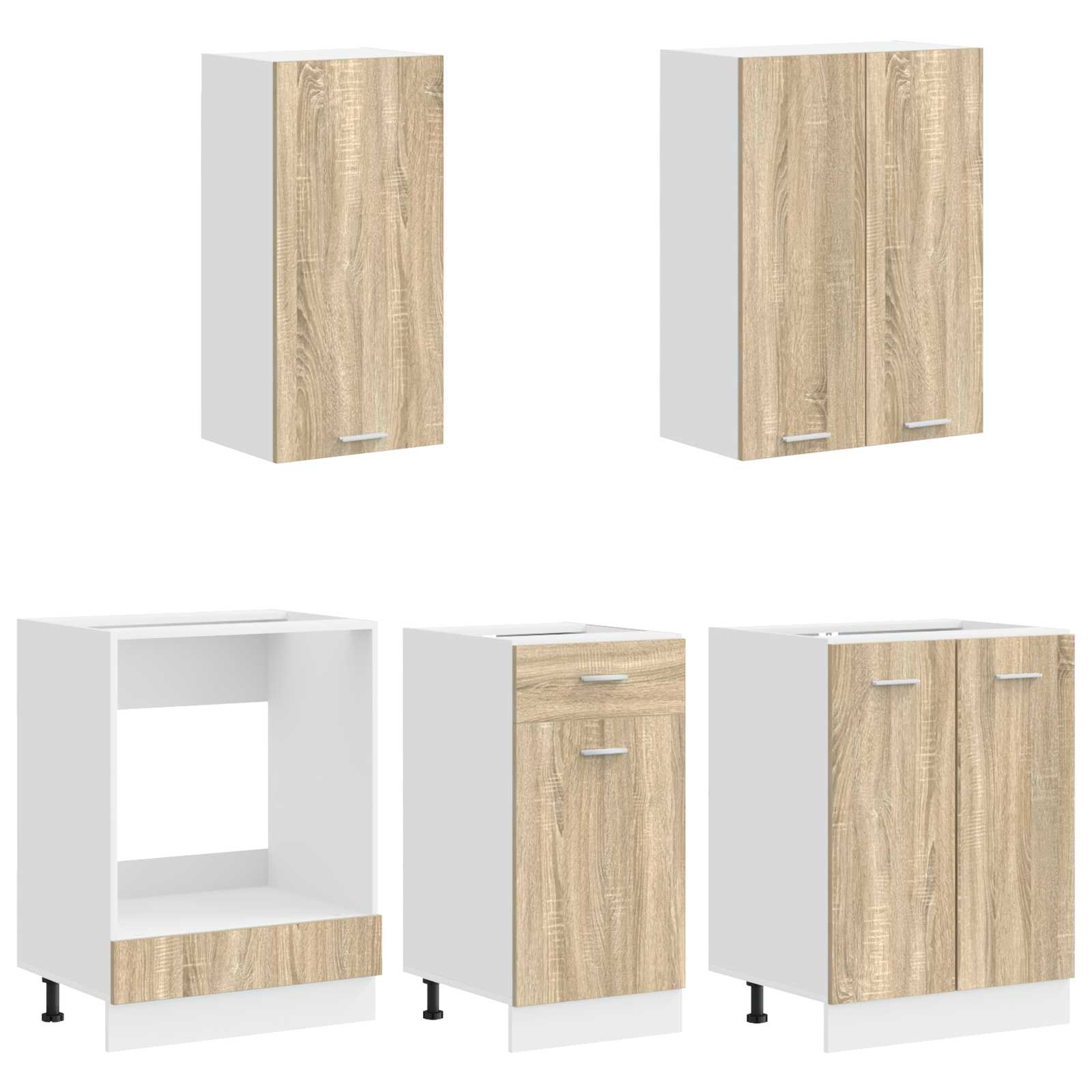 Keittiö Yksikkö LYON 5 pcs Sonoma-tammi Tekninen puu - Image 3