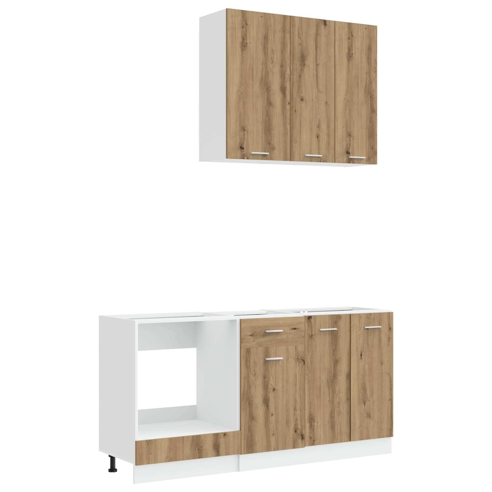 Keittiö Yksikkö LYON 5 pcs Artisaanitammi Tekninen puu - Image 2