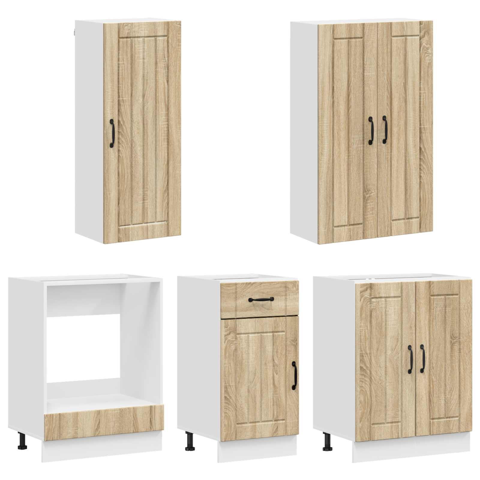 Keittiö Yksikkö LUCCA 5 pcs Sonoma-tammi Tekninen puu - Image 3