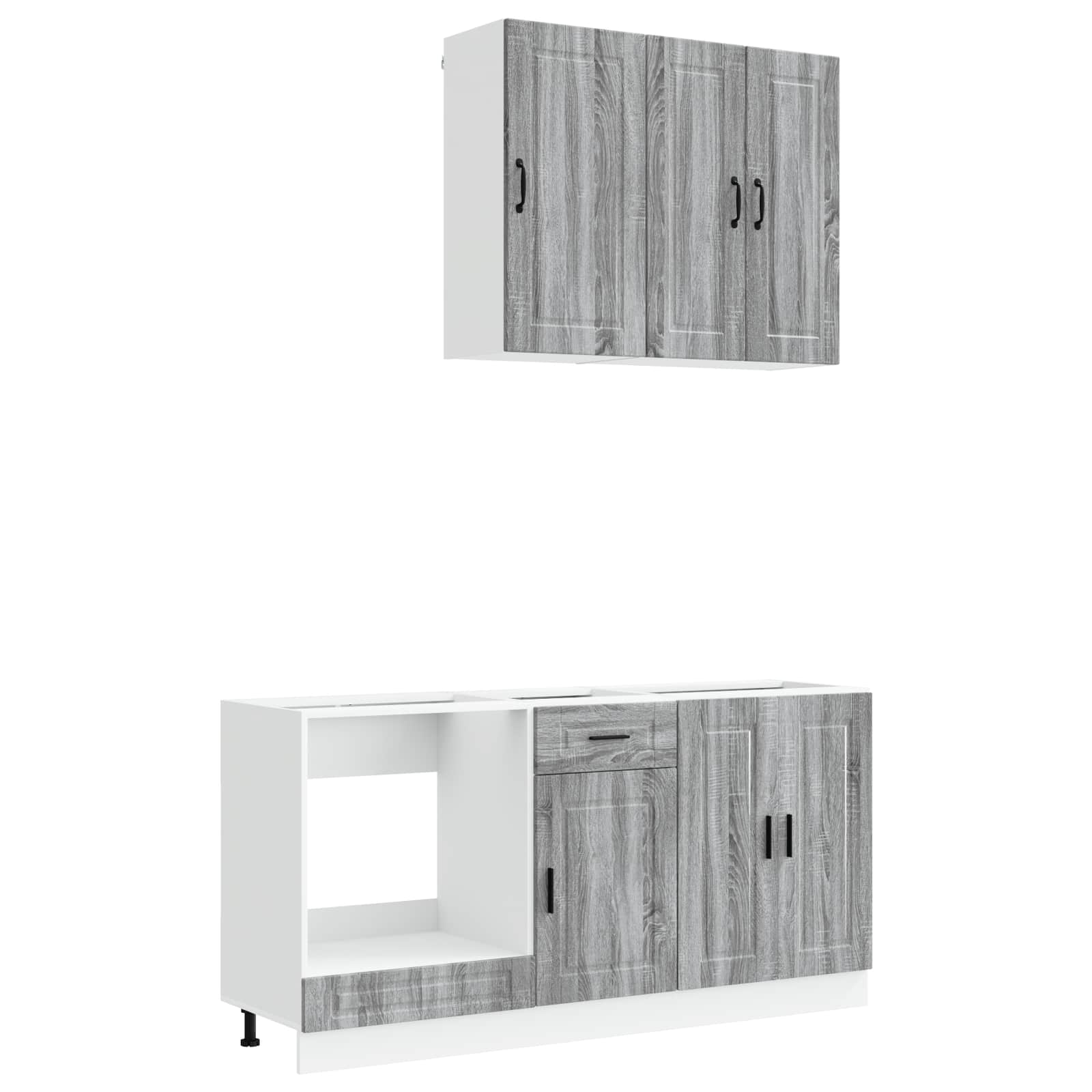 Keittiö Yksikkö PORTO 5 pcs Harmaa Sonoma Tekninen puu - Image 2