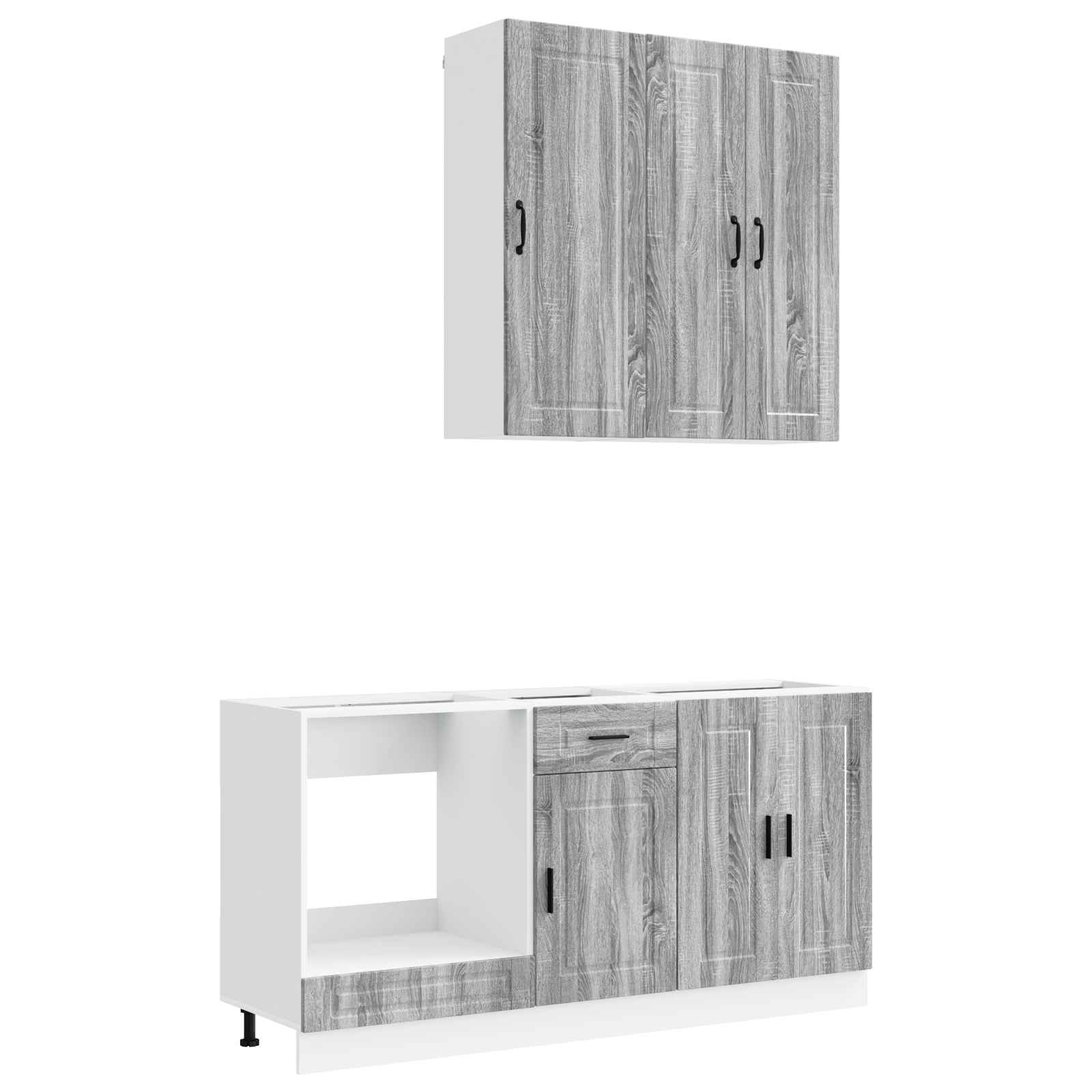 Keittiö Yksikkö PORTO 5 pcs Harmaa Sonoma Tekninen puu - Image 2