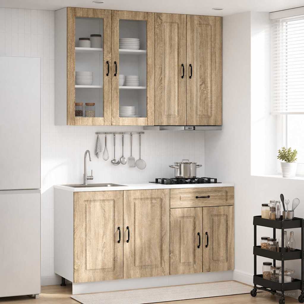 Keittiö Yksikkö KALMAR 4 pcs Sonoma-tammi Tekninen puu